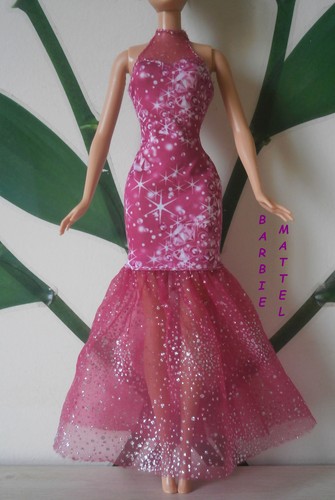 Robe soiree rose longue - rose,
